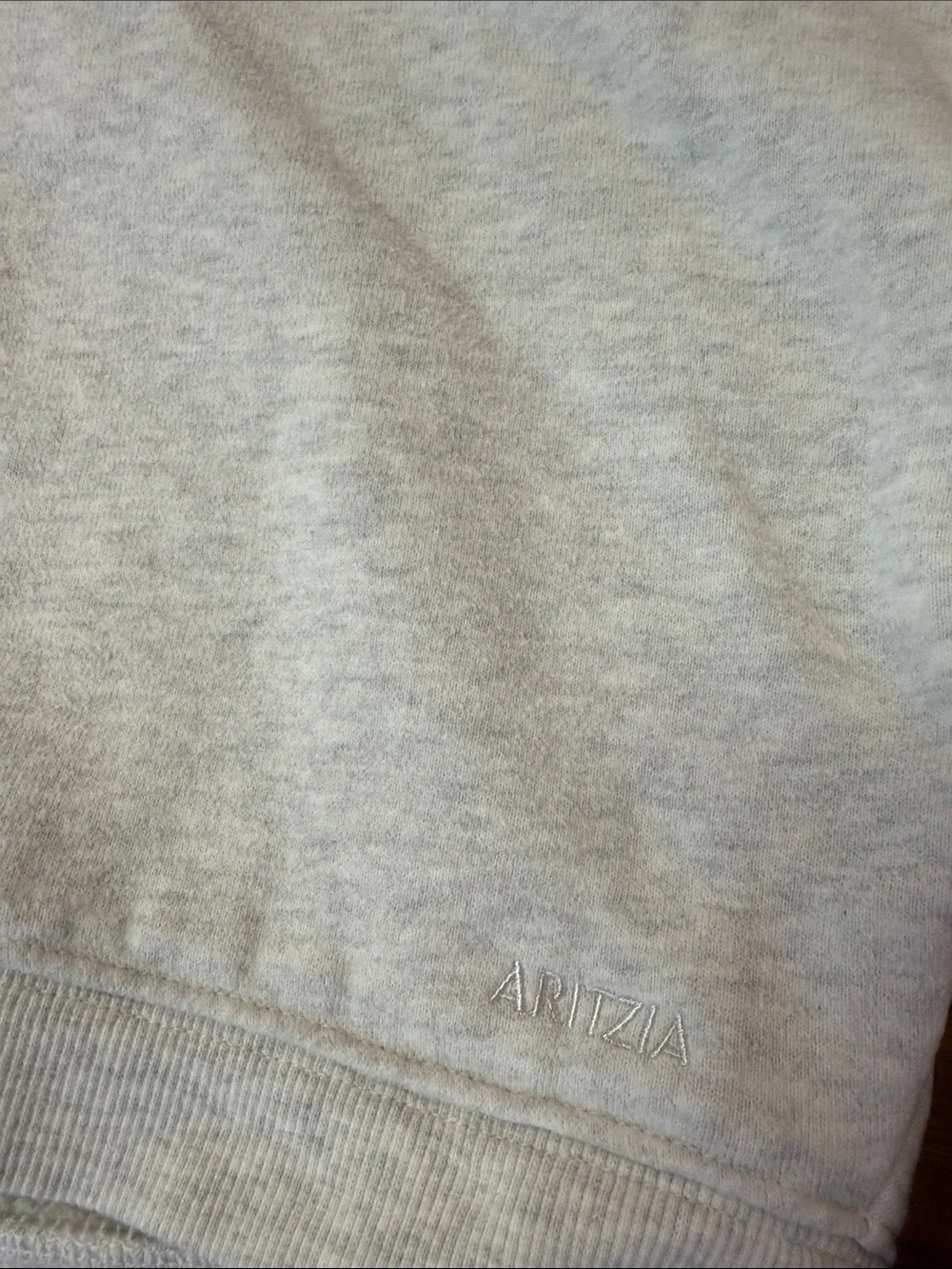 Aritzia Sweatfleece Mega Crop Hoodie gray. Womens XSmall - Picture 2 of 6